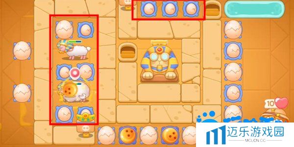 《保卫萝卜4》法老归来第106关通关攻略