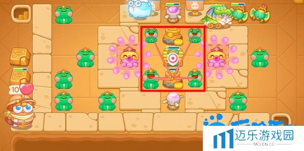 《保卫萝卜4》法老归来第110关通关攻略