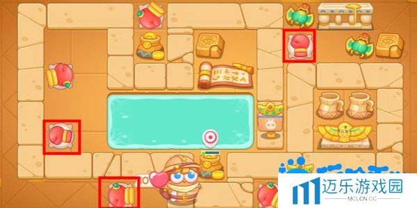 《保卫萝卜4》法老归来第107关通关攻略