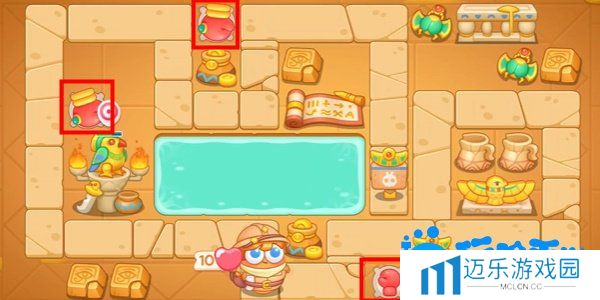 《保卫萝卜4》法老归来第107关通关攻略