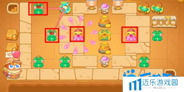 《保卫萝卜4》法老归来第110关通关攻略