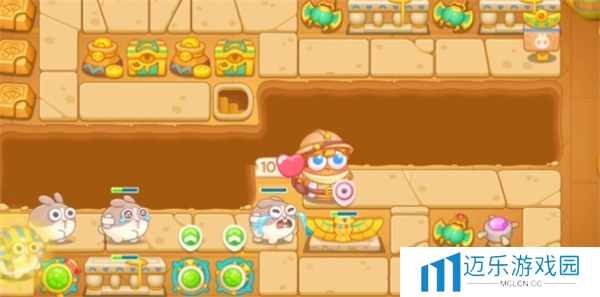 《保卫萝卜4》法老归来第104关通关攻略